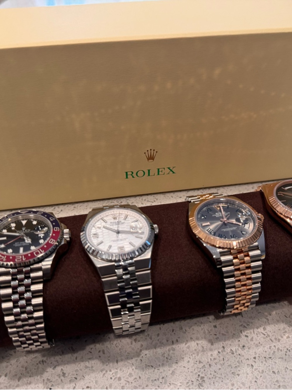 Rolex Dark Brown Leather Watch Travel Roll - Picture 5 of 9